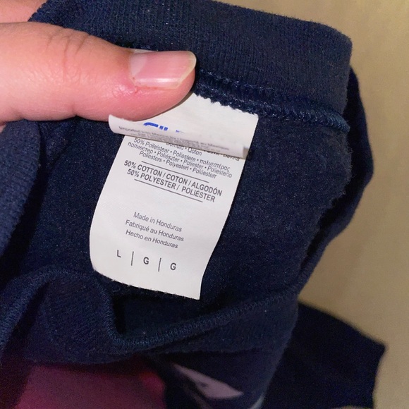 Vegan Vibes Navy Blue Crewneck Sweater Size L - Picture 3 of 3